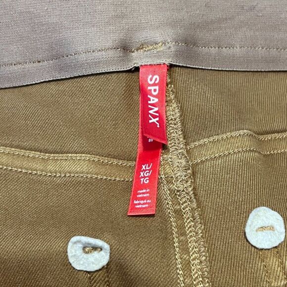 Spanx Twill Straight Leg Shaping Pant in Acorn Brown Size XL - Picture 6 of 8